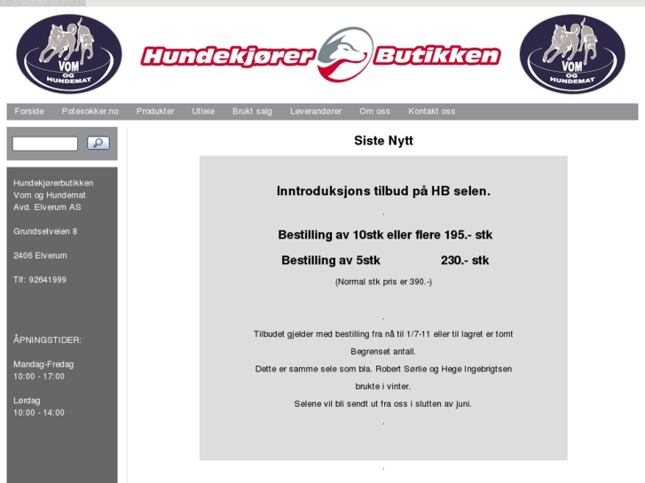 www.hundekjorerbutikken.no