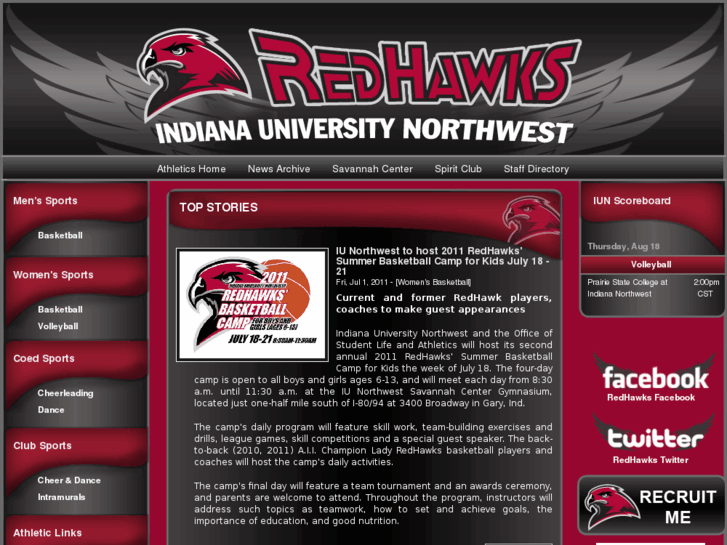 www.iunredhawkathletics.com