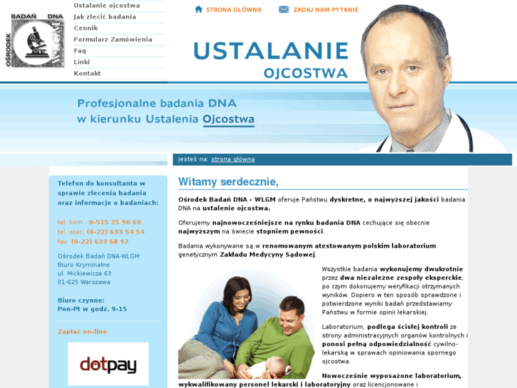 www.ustalenieojcostwa.pl