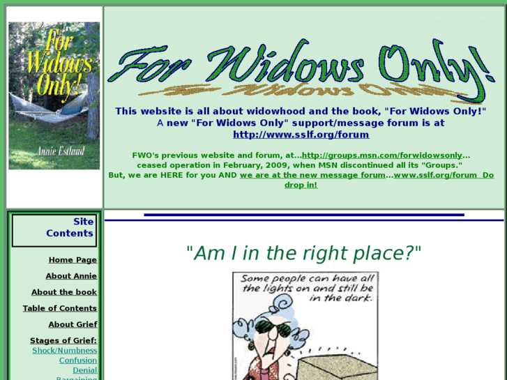 www.forwidowsonly.com