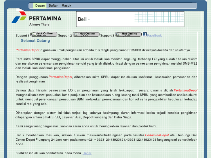 www.pertaminadepot.com