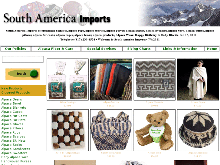 www.southamericaimports.net