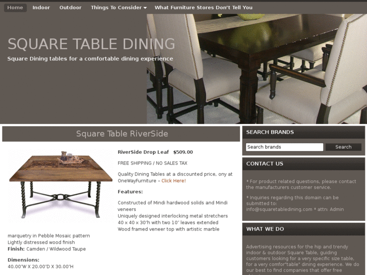 www.squaretabledining.com