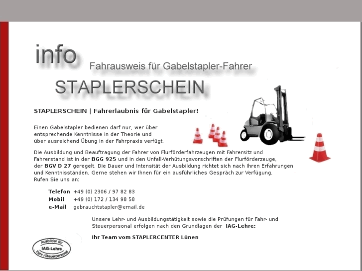 www.staplerschein.info