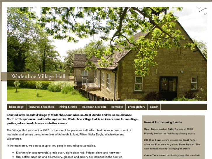 www.wadenhoevillagehall.com