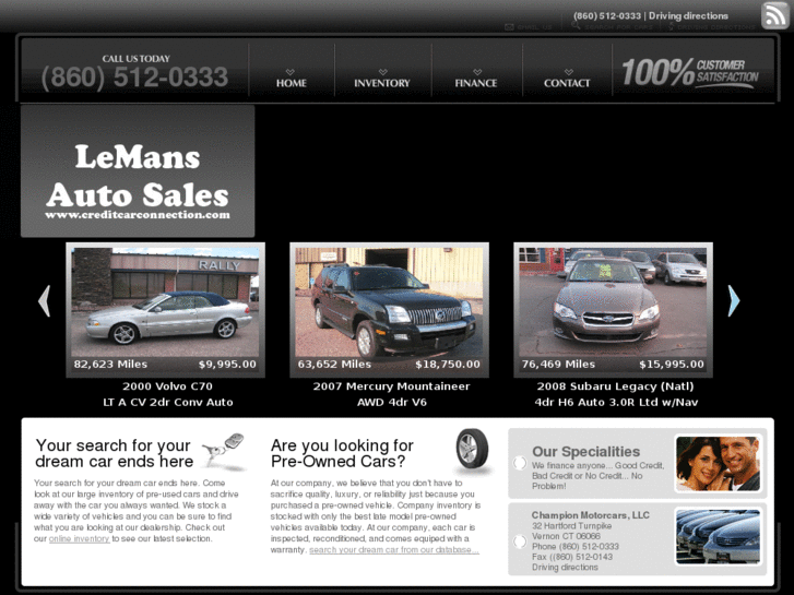 www.lemansautosales.com