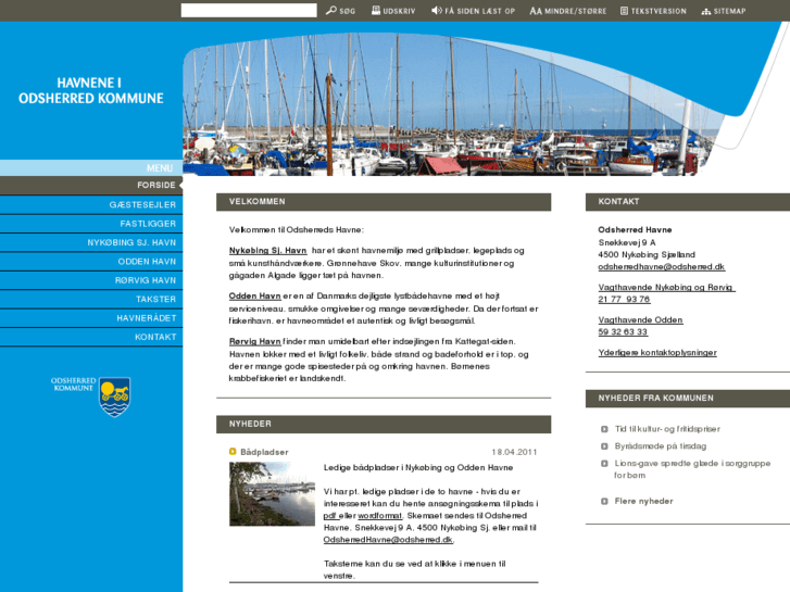 www.odsherredhavne.dk