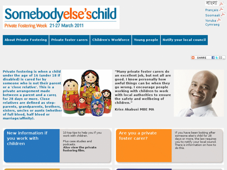 www.somebodyelseschild.org