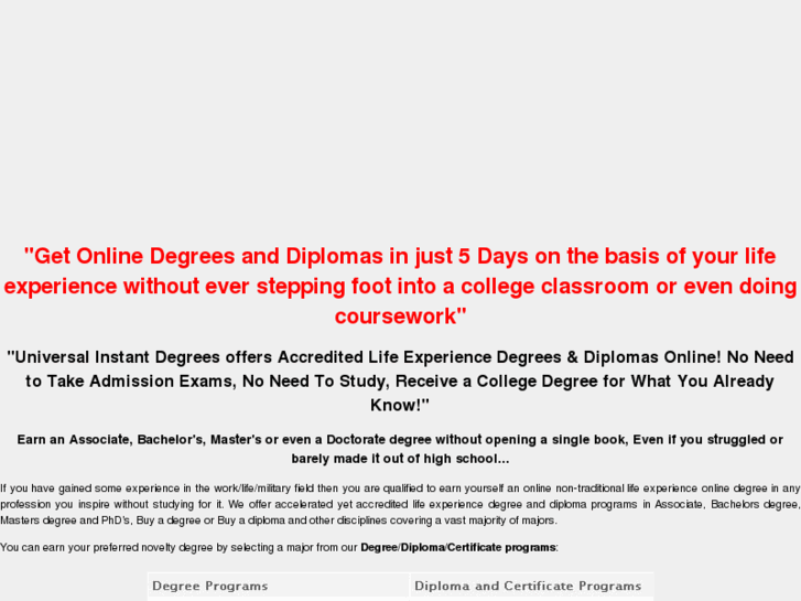 www.universaldegrees.info