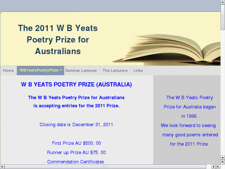 www.wbyeatspoetryprize.com