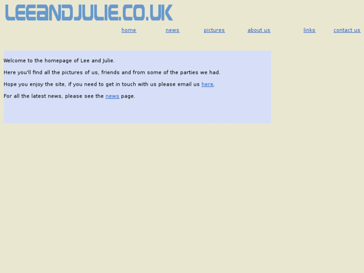 www.leeandjulie.co.uk