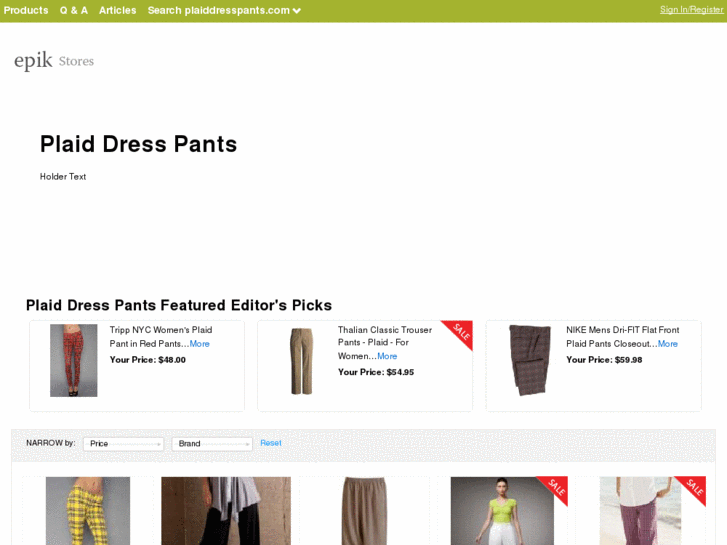 www.plaiddresspants.com