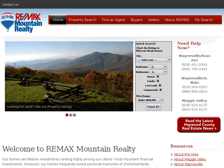 www.remax-waynesvillenc.com