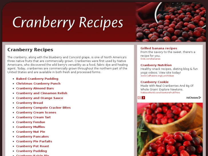 www.cranberryrecipe.net