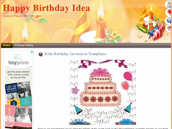 www.happybirthdayidea.com