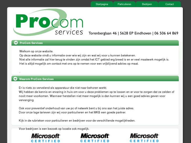 www.procomservices.nl