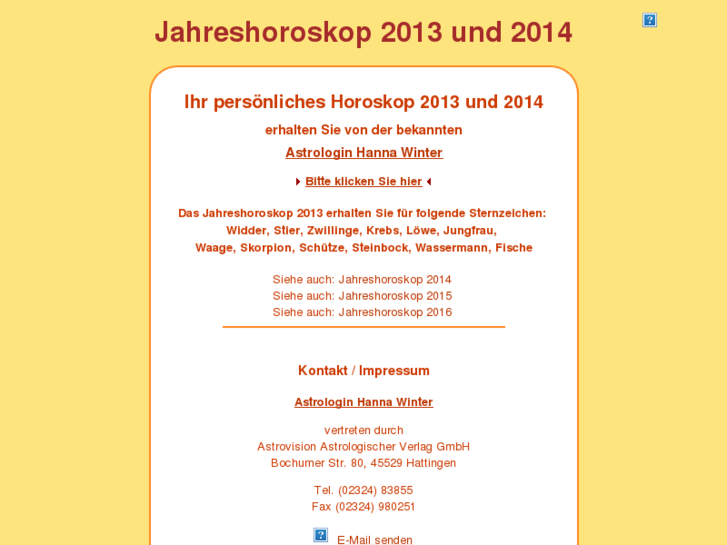 www.jahreshoroskop-2013.de