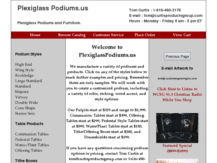 www.plexiglasspodiums.us