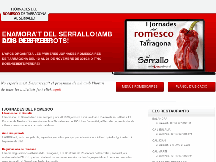 www.romescodetarragona.com