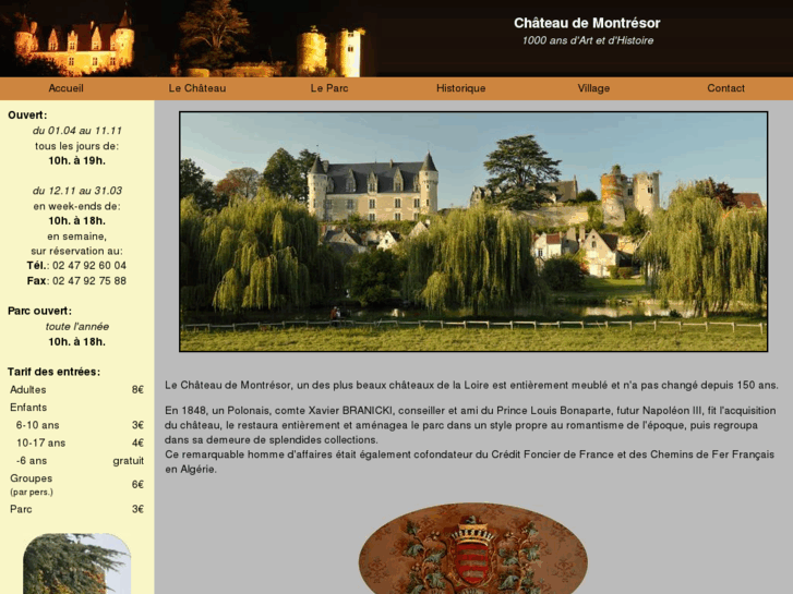 www.chateaudemontresor.fr