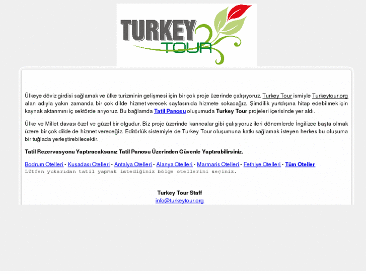 www.turkeytour.org