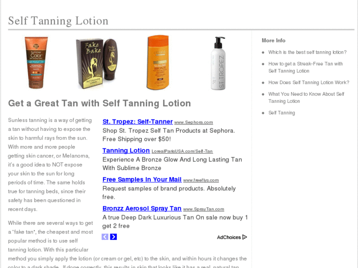 www.selftanninglotion.com