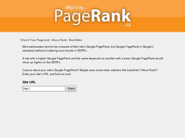 www.whatismypagerank.org