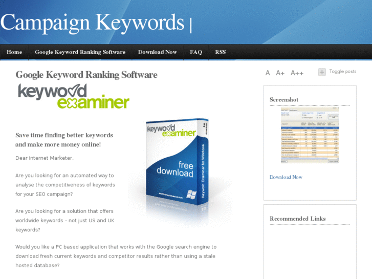 www.campaignkeywords.com