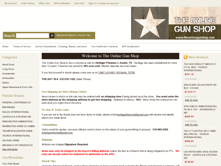 www.theonlinegunshop.com