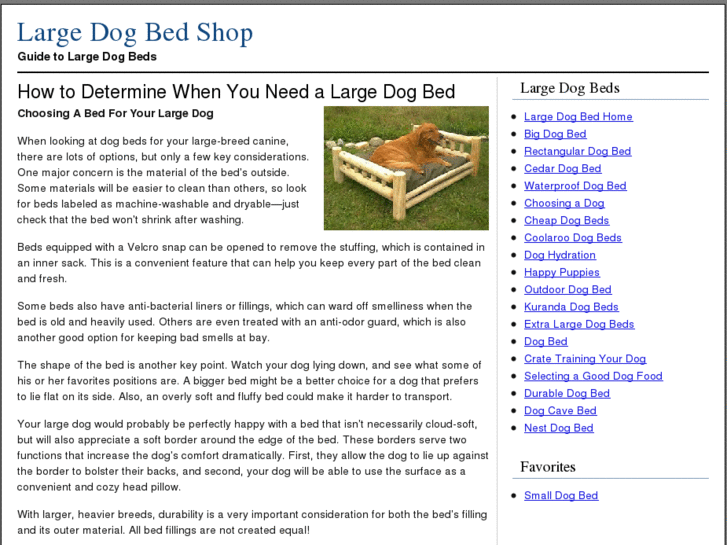 www.large-dog-bed-shop.com