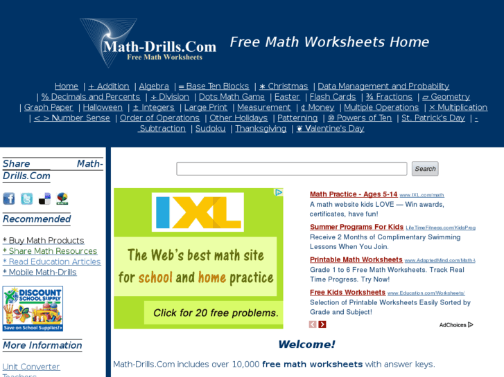 www.math-drills.com