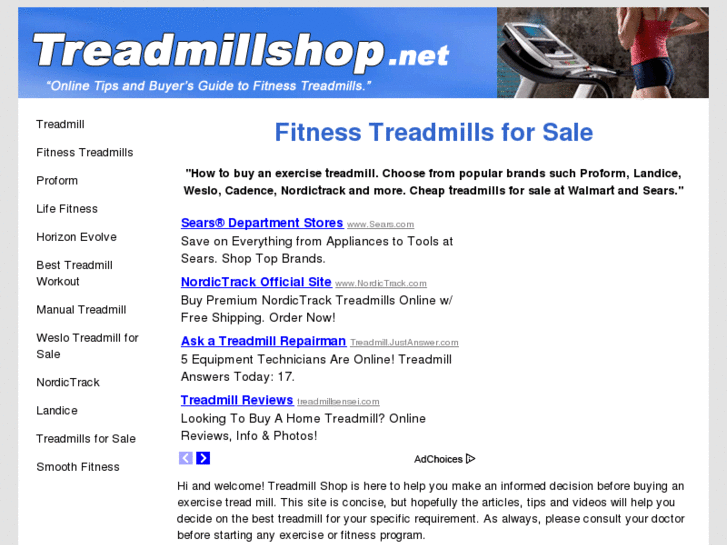 www.treadmillshop.net