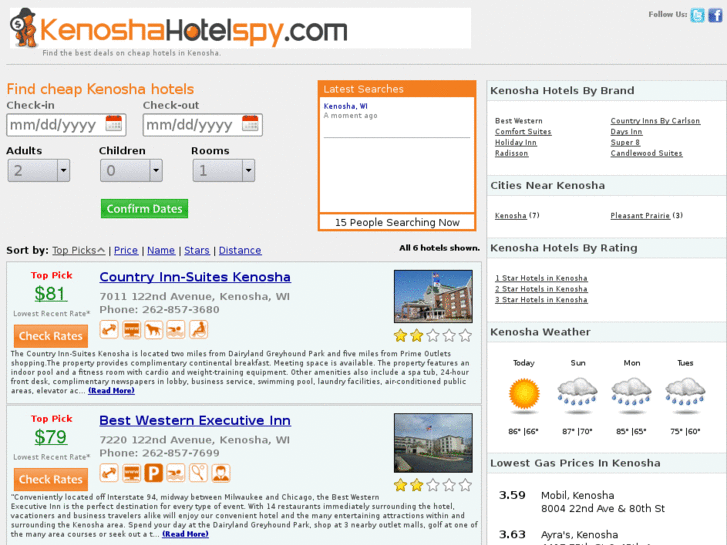 www.kenoshahotelspy.com