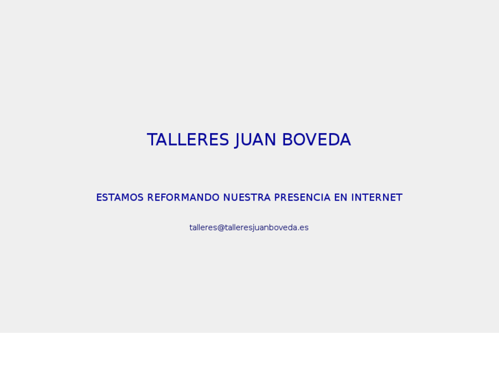 www.talleresjuanboveda.es