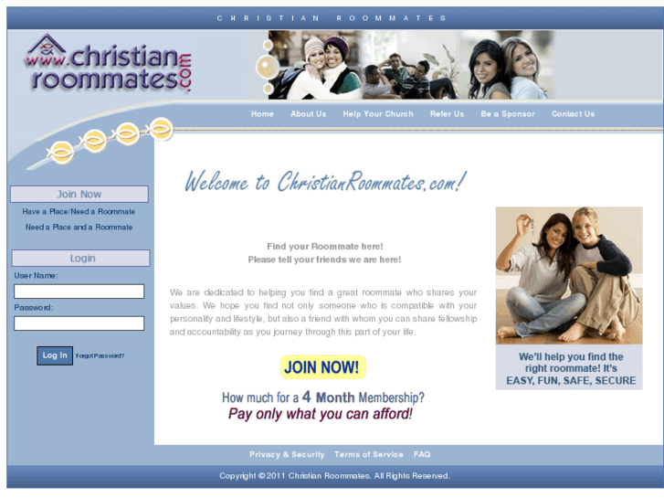 www.christianroomates.com