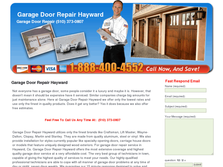 www.garagedoorrepair-hayward.com