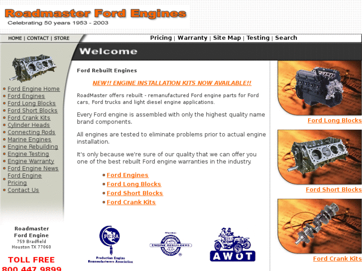 www.roadmasterfordengines.com