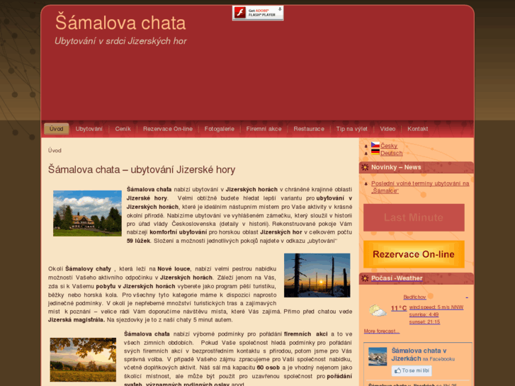 www.samalova-chata.cz