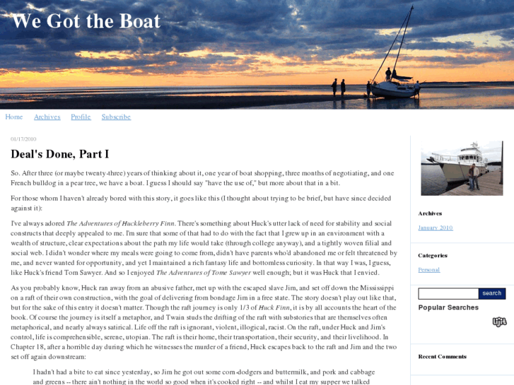 www.wegottheboat.com