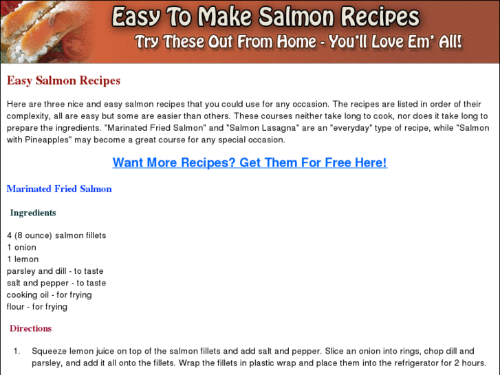 www.easysalmonrecipes.org