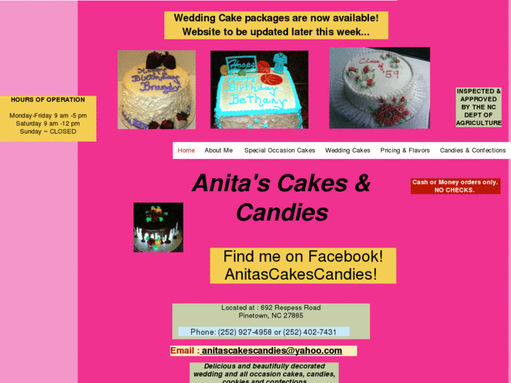 www.anitascakescandies.com