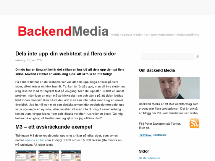 www.backendmedia.se