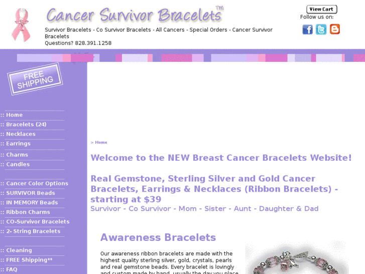 www.cancerbraceletbreast.com
