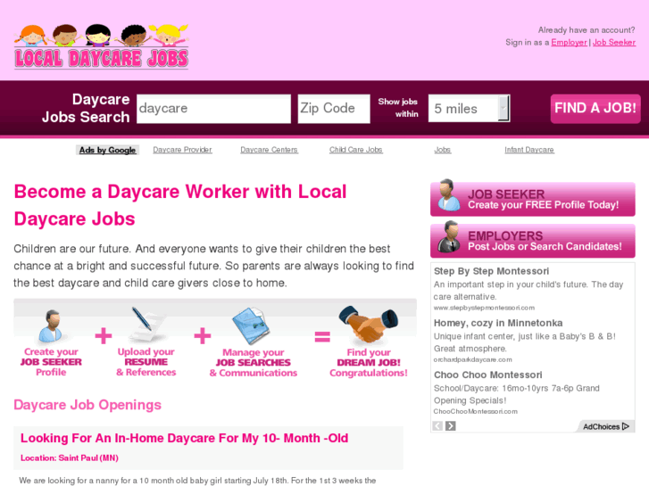 www.localdaycarejobs.com