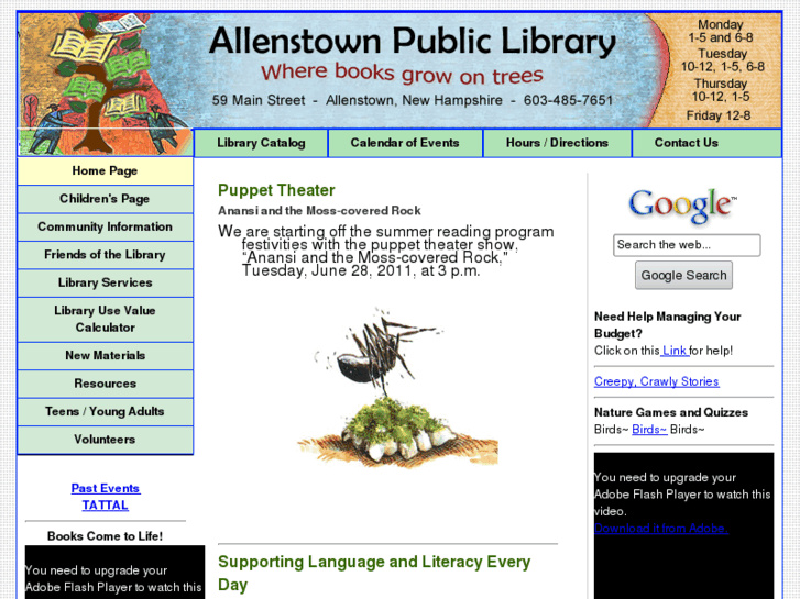 www.allenstownlibrary.org