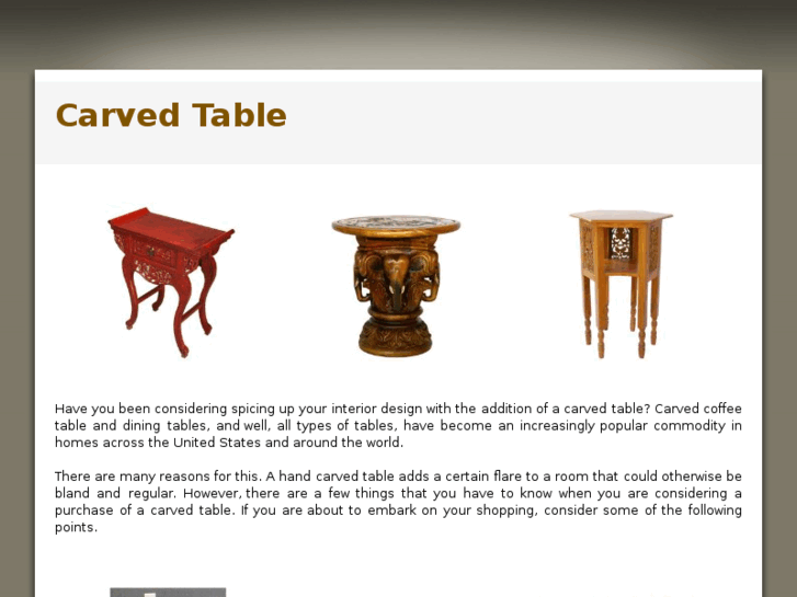www.carvedtable.com