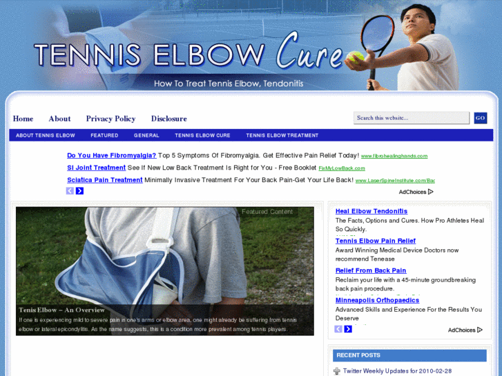 www.curemytenniselbow.com