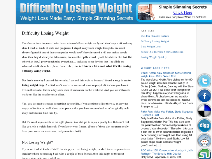 www.difficultylosingweight.org