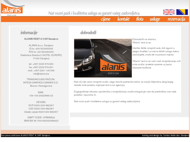 www.rentacar-sarajevo-alanis.com