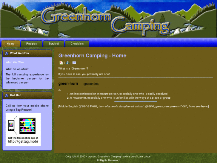 www.greenhorncamping.com